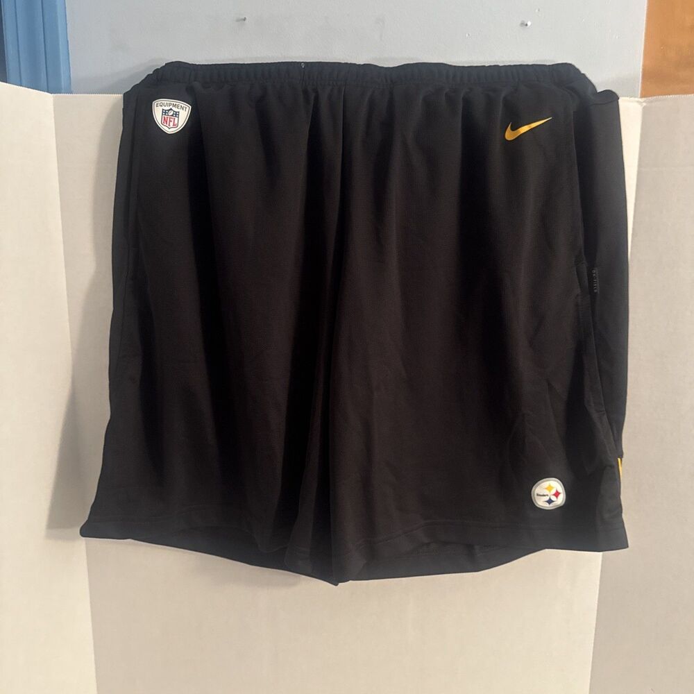 Nike Pittsburgh Steelers NFL Dri-FIT Training Shorts Black Men’s 2XL